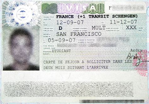 visa para viajar a francia